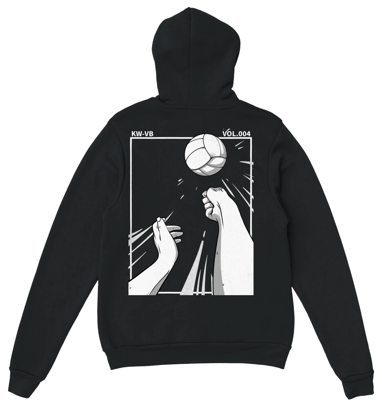 Hoodie noir, dos SAVE