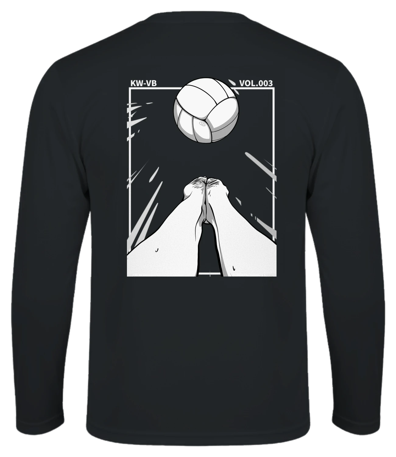 Manches longues sport noir, dos RECEIVE