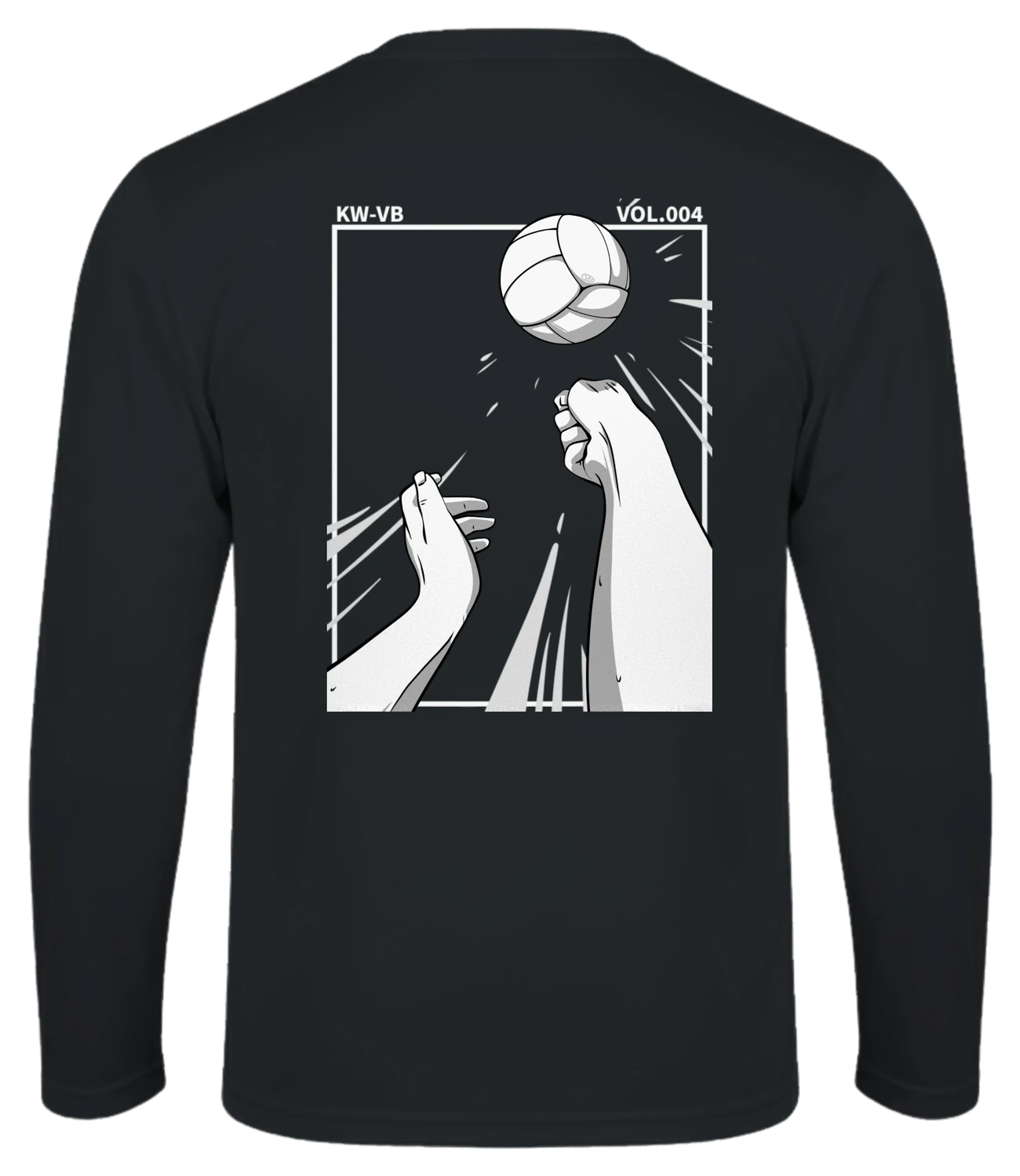 Manches longues sport noir, dos SAVE