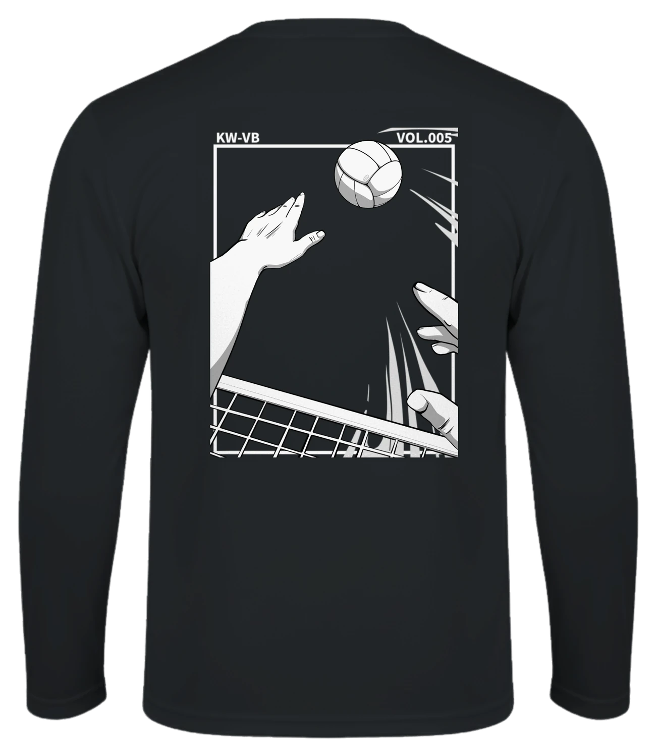 Manches longues sport noir, dos SPIKE