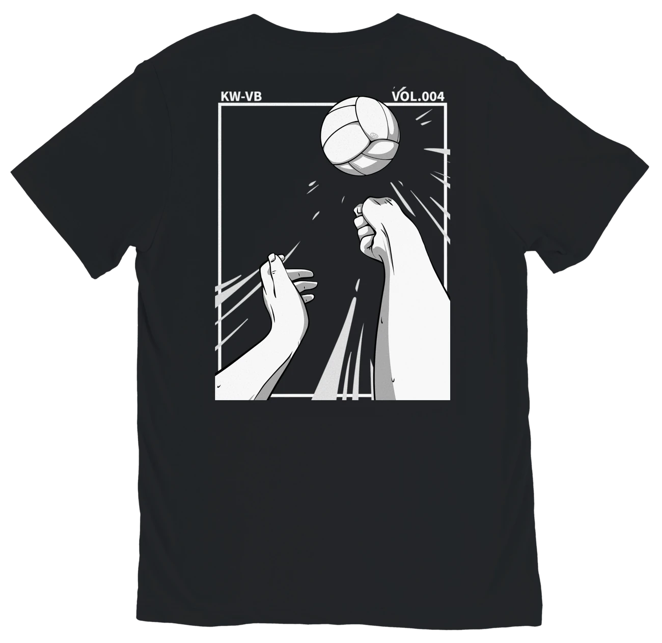 T-shirt coton noir, dos SAVE